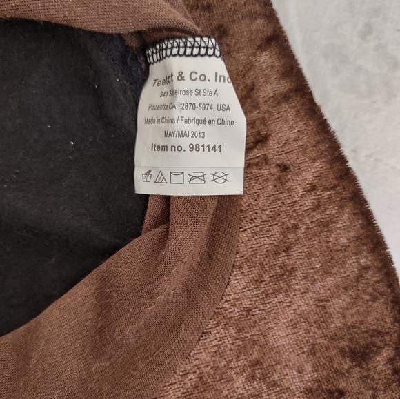 Teetot Pirate Hat Velvety Halloween Costume Party Cosplay Festival Themed Event - Picture 8 of 10